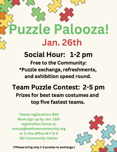 2025 Puzzle Palooza Event Poster